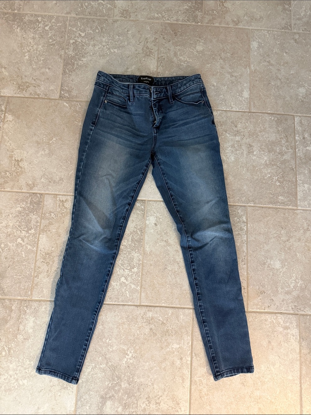 bebe Dark Blue Skinny Women's Jeans